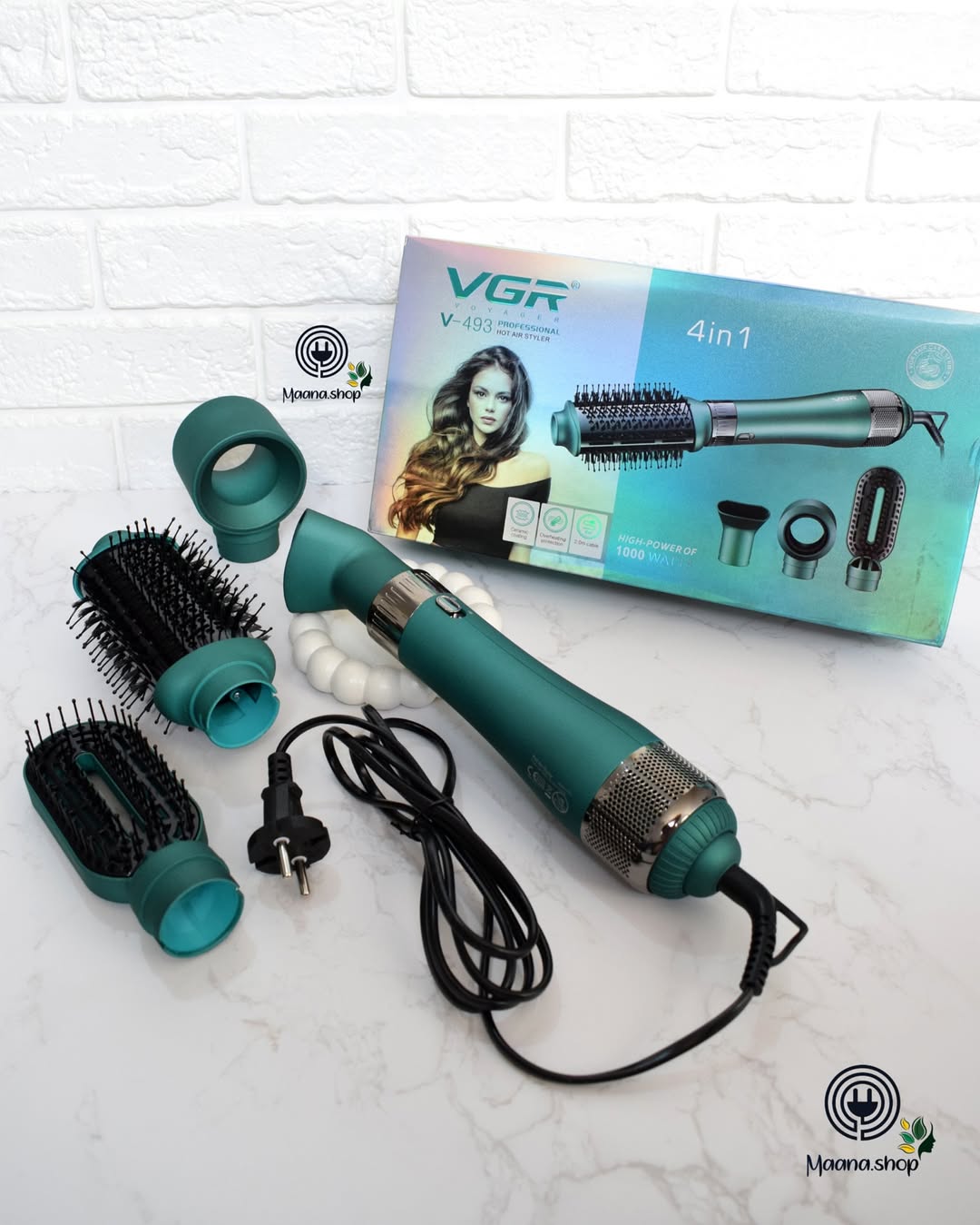 سشوار برس دار چندکاره برند عالی vgr